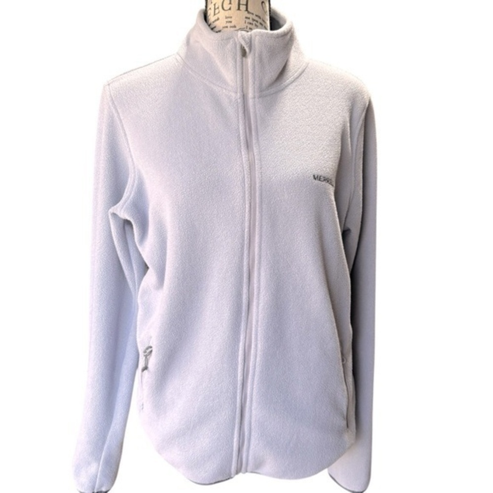 MERRELL Selectwick Zip-Up Lavendar L/S Fleece Jacket w/ zip pockets sz L/G